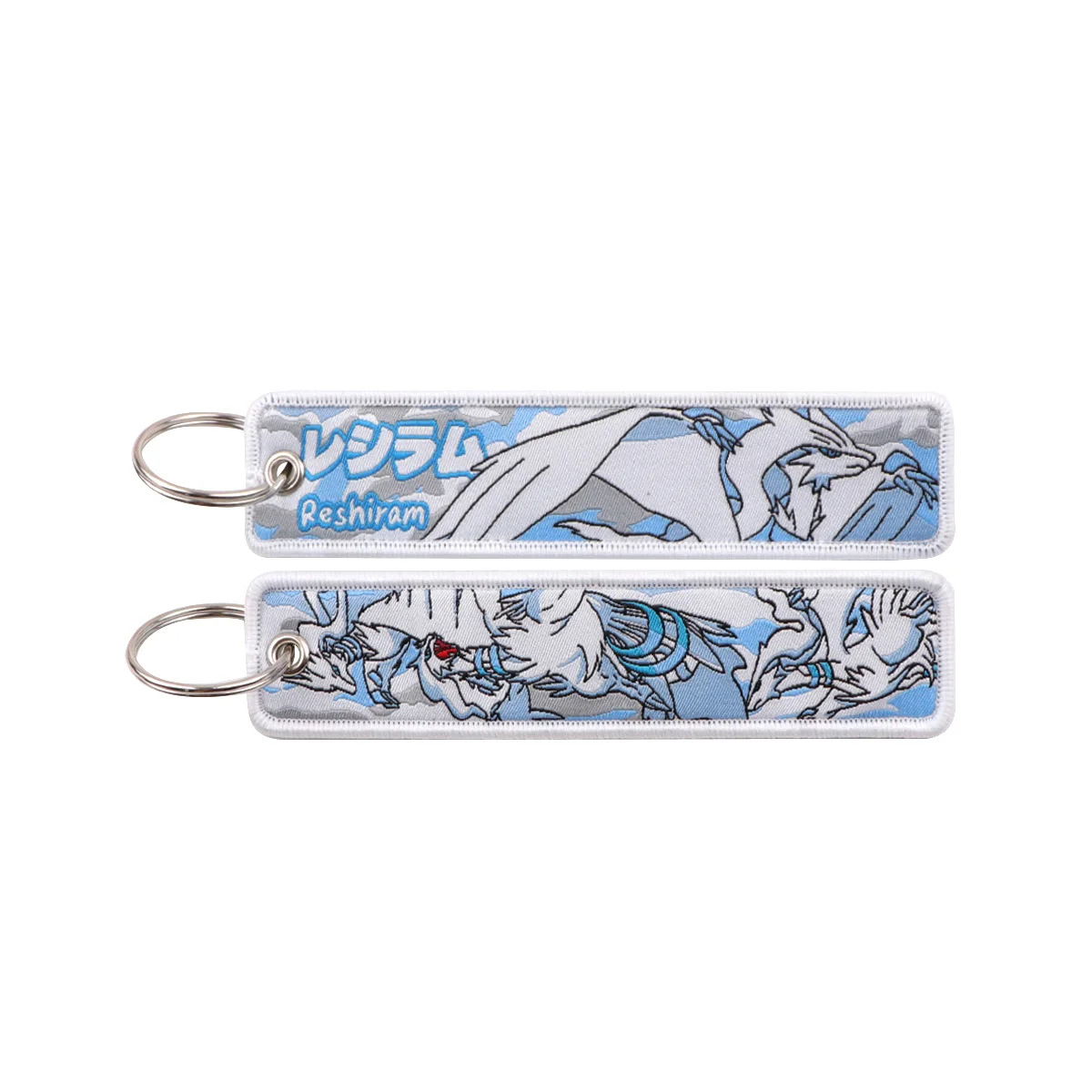 Japanse Anime Game Monster Key Tag Borduren Sleutelaanhangers Houder Mannen Vrouwen Sleutelhanger Sleutelhanger voor Motorfietsen Accessoires