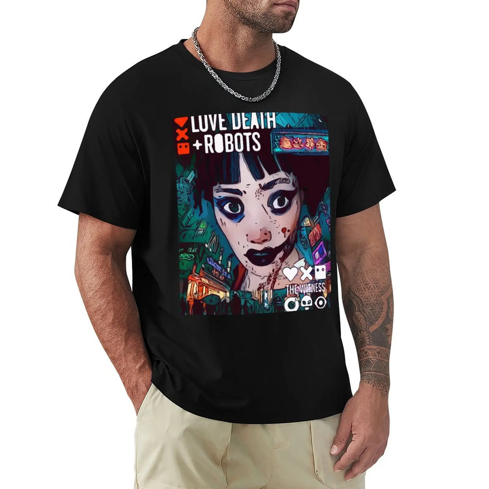 

Love death & robots - The Witness T-Shirt Soft Durable Cotton T-Shirt