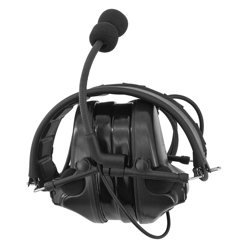 TS TAC-SKY Military Shooting Headset TacticalC2 New Removable Headband Hearing Protection Headphone With U94 PTT for Baofeng