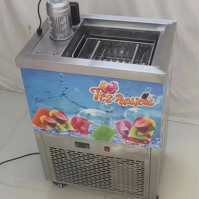 Commercial Stainless Steel Single Mold Ice Cream Stick Popsicle Making Machine For Snack Factory Catering
