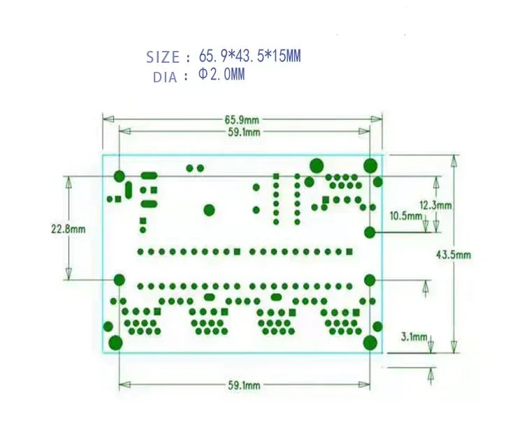 Placa de módulo pcb do hub do interruptor de rede 10/100mbps do interruptor da torneira para o módulo de integração do sistema interruptor rápido mini 5 portas ethernet