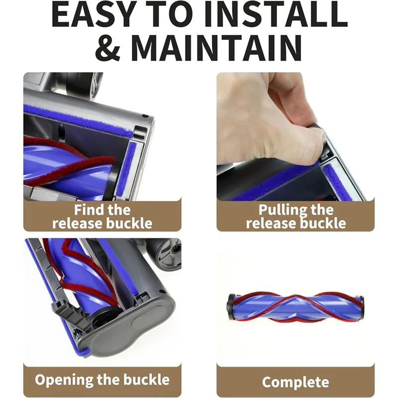 -ESTR استبدال رأس فرشاة المحرك المباشر سريع التحرير لـ Dyson V7 V8 V10 V11 V15 G5 لمرفق سجاد الأرضيات الصلبة