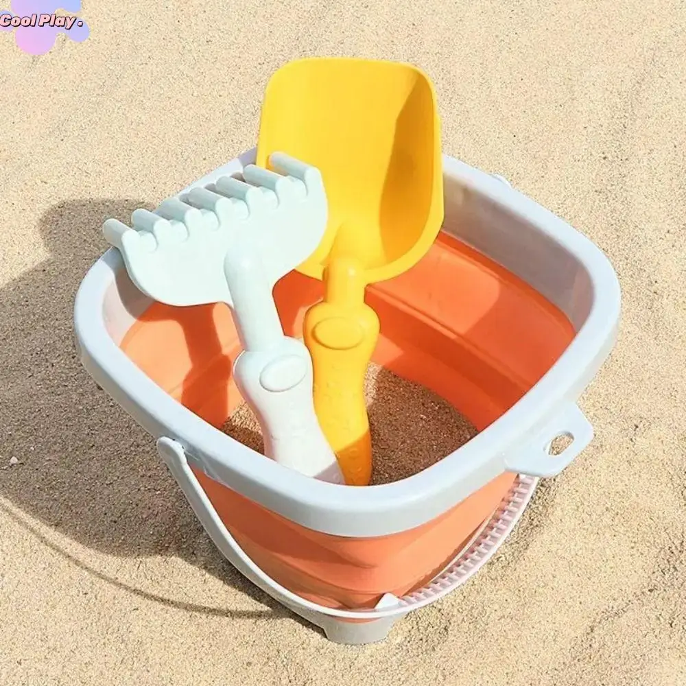 

1 Set Shovel Water Game Bucket Beach Sand Play Toys Shovel Portable Beach Bucket Toys Plastic Lightweight Beach Play Toys Summer