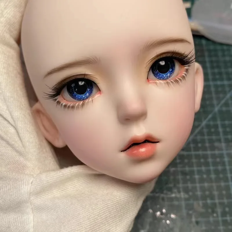 Cabeza de muñeca BJD hecha a mano, cara con ojos 3D, bola apta para muñeca BJD 1/3, accesorios para muñecas DIY, regalo para niñas, 60CM