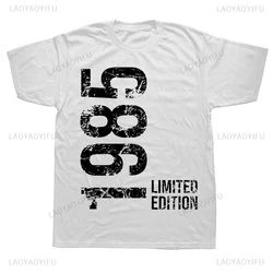 Awesome 38th 38 Years Retro Vintage 1985 Printed Birthday Gifts Man TShirts Cotton Streetwear Hip Hop Short Sleeve Women T-shirt