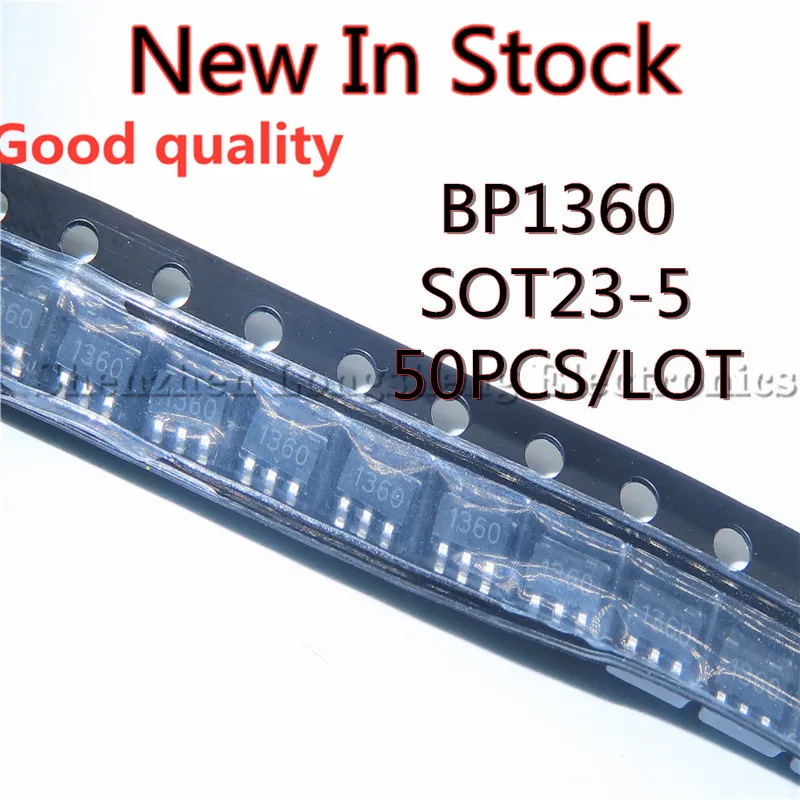 50PCS/LOT BP1360 1360 SOT23-5 SMD 30V/500mA high dimming ratio LED constant current driver chip New In Stock