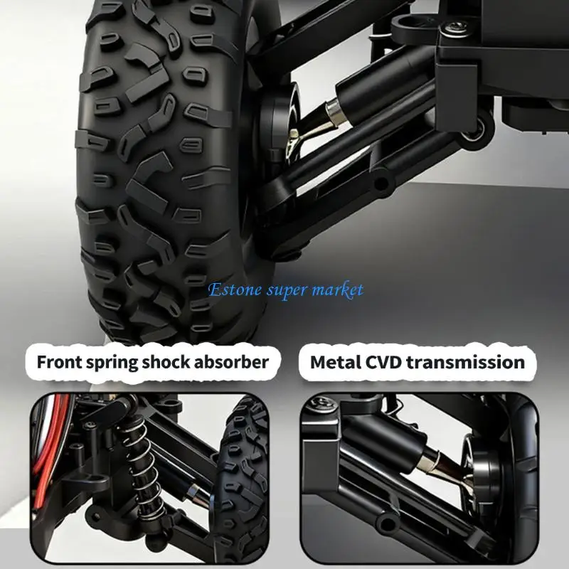 090B Realistic 1:12 Scale Off Road Vehicle Featuring Double Speeds Wireless Remote Control Car Build for Rugged Terrain