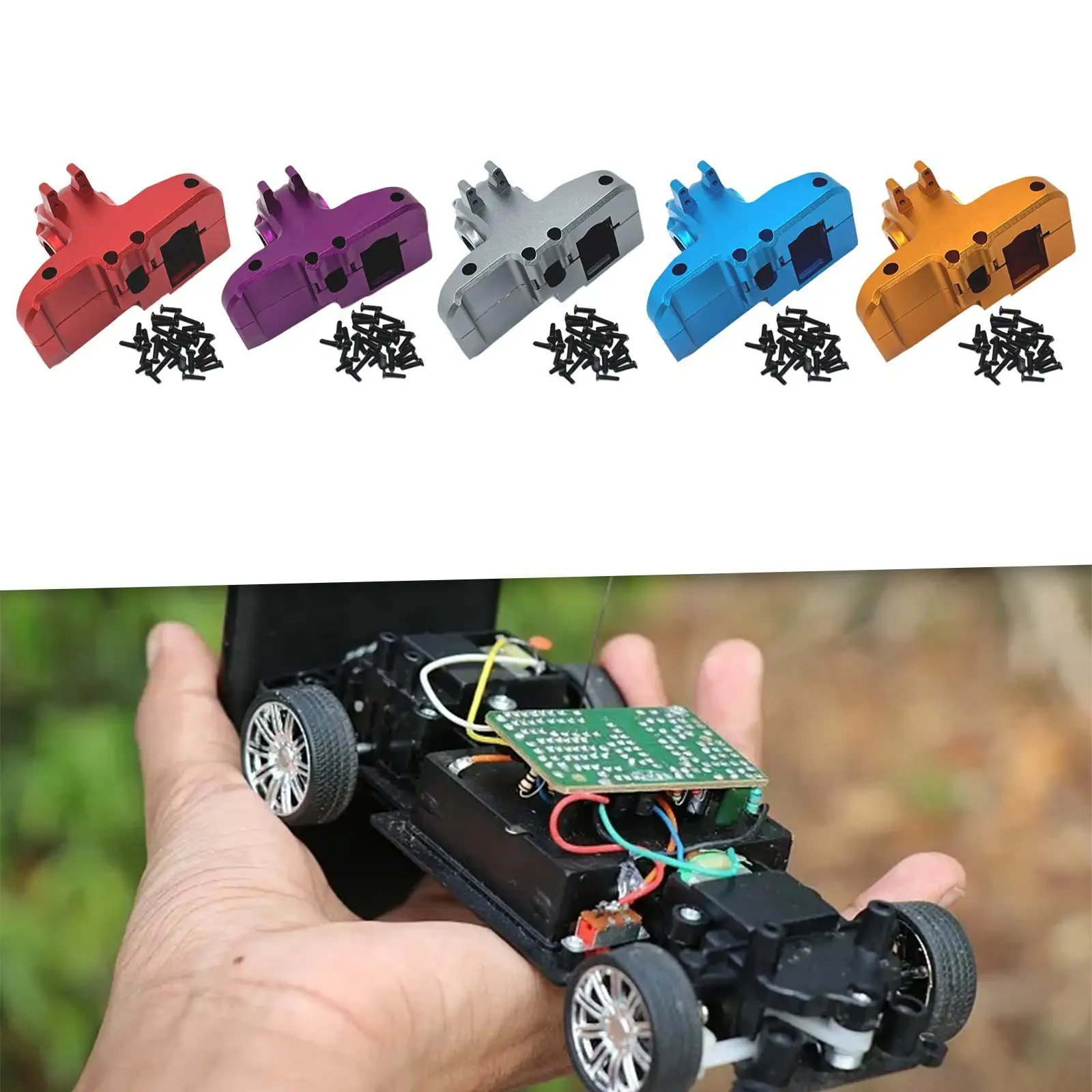 1/14 RC Auto Achter Versnellingsbak Cover DIY Gemodificeerde Eenvoudig te Installeren Vervang Onderdelen voor 14210 14209 Crawler Voertuigen DIY Toebehoren RC Hobby Auto