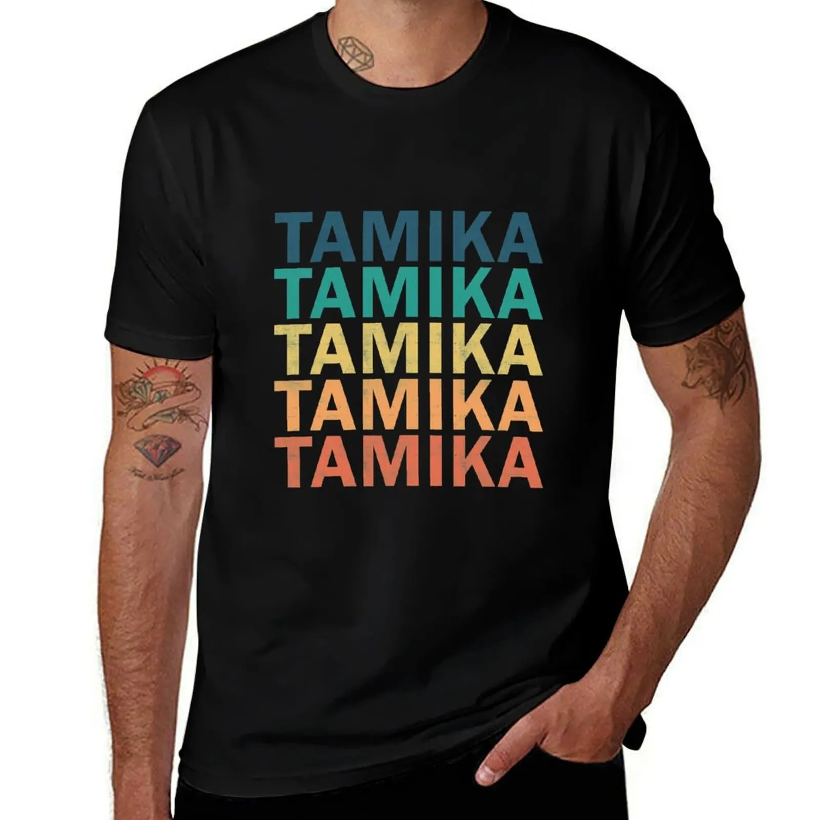 

Tamika Name T Shirt - Tamika Vintage Retro Tamika Name Gift Item Tee T-Shirt vintage clothes new edition men graphic t shirts