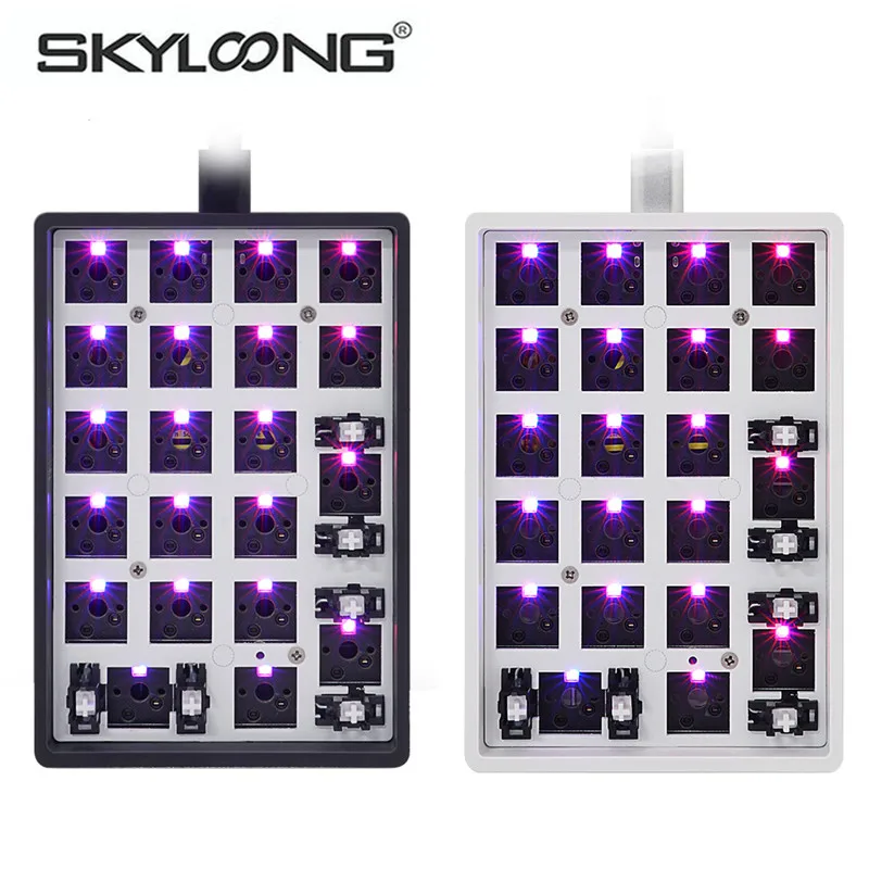 SKYLOONG GK21s RGB 21keys Kit Hotswap Pcb Plastic Case Mechanical Keyboard Numpad Wired And Bluetooth Double Mode  Free Keycaps