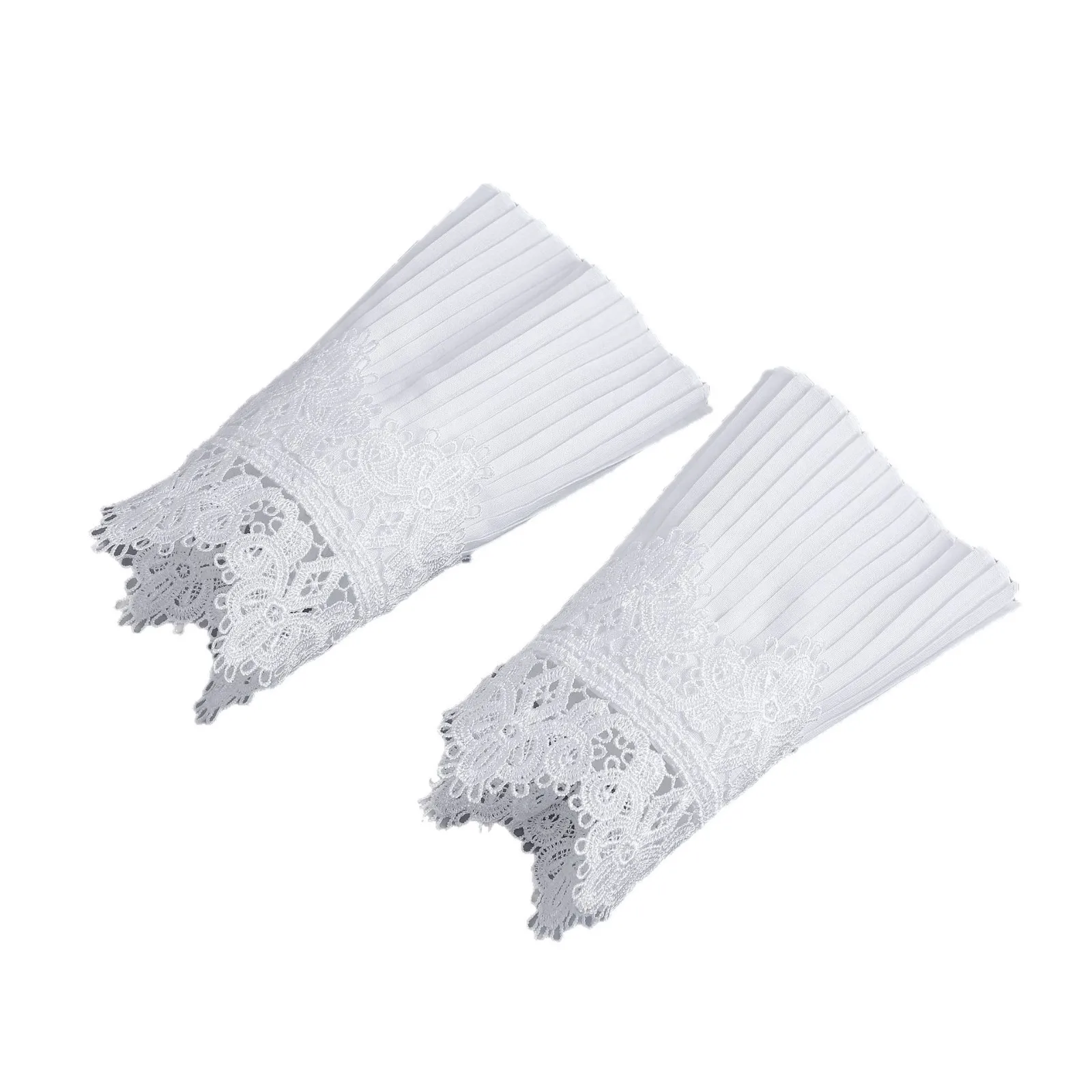 Hot-selling sleeves for women ruffled pleated lace embroidered cuff photography photo wrist sleeves