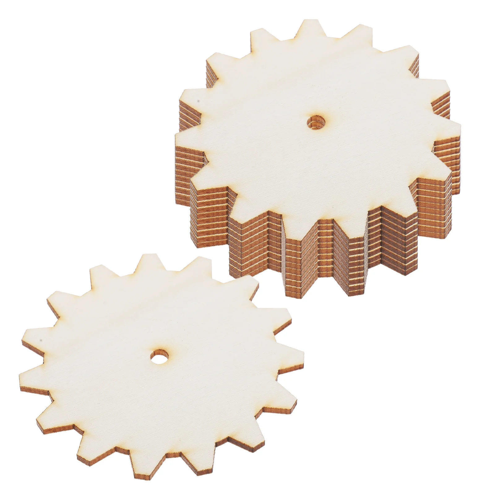 

10Pcs Wood Chips Unfinished Cutouts DIY Crafts Decorations Game Teaching Party Birthday Wedding 7.5cm Wooden Chips