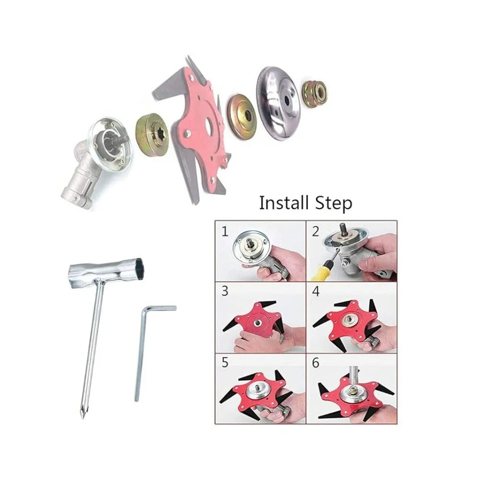 

Набор кусторезных головок для удаления растений из стальной проволоки, предназначенный для газонокосилки, для удаления прочной травы и сорняков