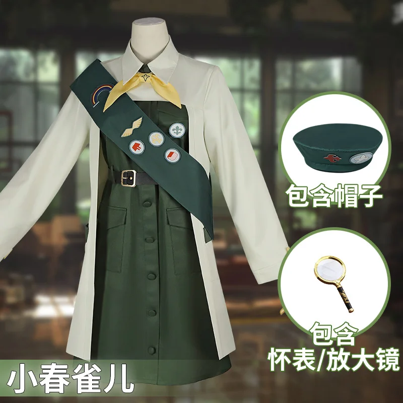 

2023 Reverse 1999 Eagle Cosplay game deep green New Dress casual wear Women Uniform New Outfit A