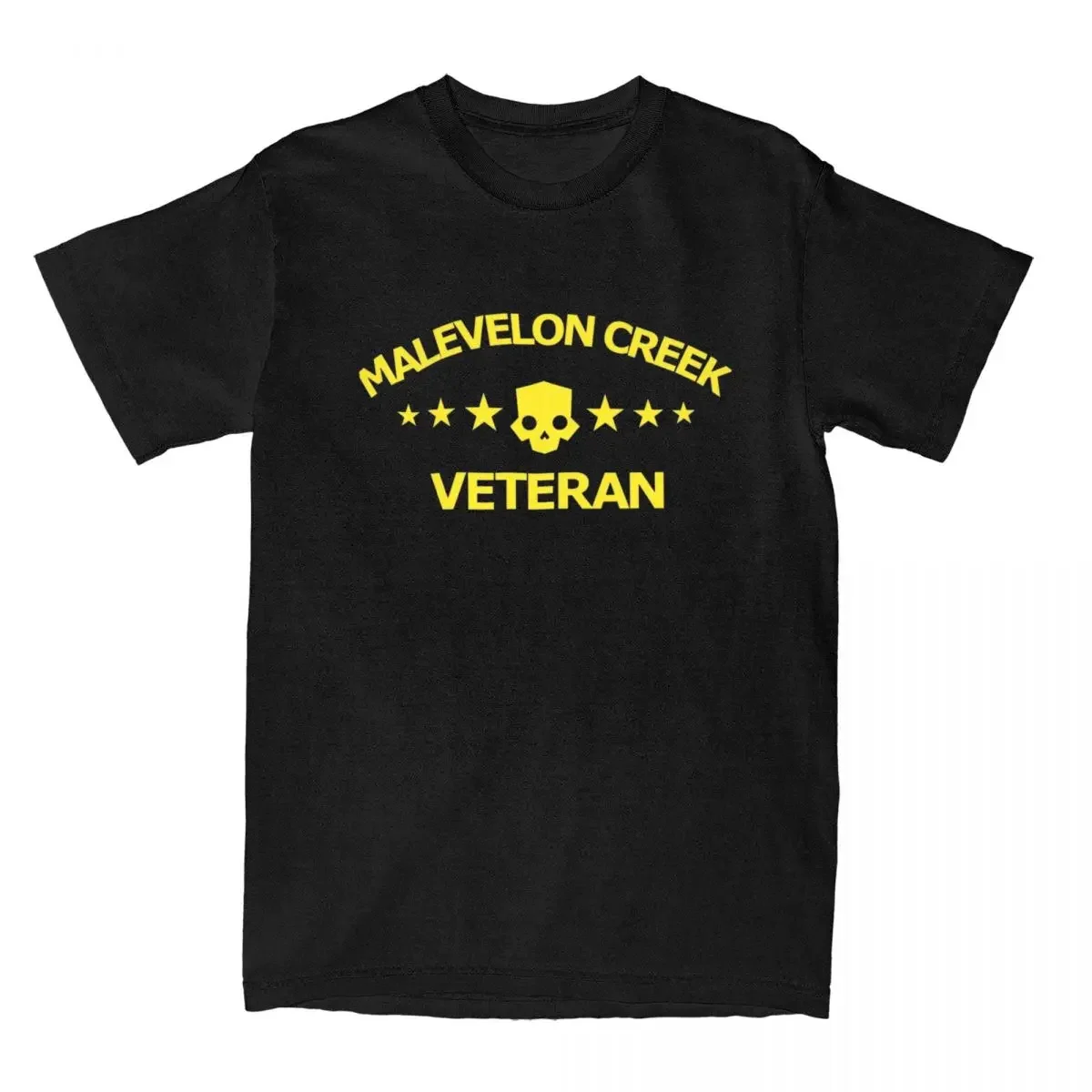 Men Vintage Pure Cotton Tee Shirt Round Collar Short Sleeve T Shirt Party Clothing Helldivers 2 Malevelon Creek Veteran T-Shirts