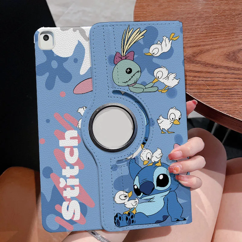 

Cartoon Stitch Case For iPad 9th/8th/7th Gen 10.2 in For iPad 10th Gen 10.9 Air 4/5 iPad Air 6 11in 5/6th Tablet Protective Case