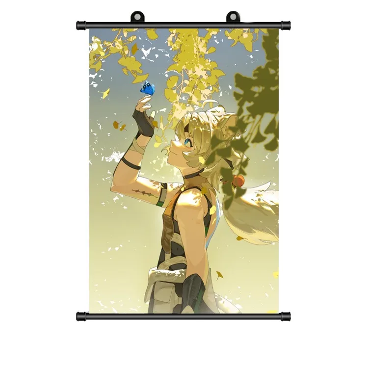 Game Wuthering Waves YUANWU Jiyan Yangyang Stof Wandrol poster Woondecoratie Wanddecoratie Geschenken Cosplay