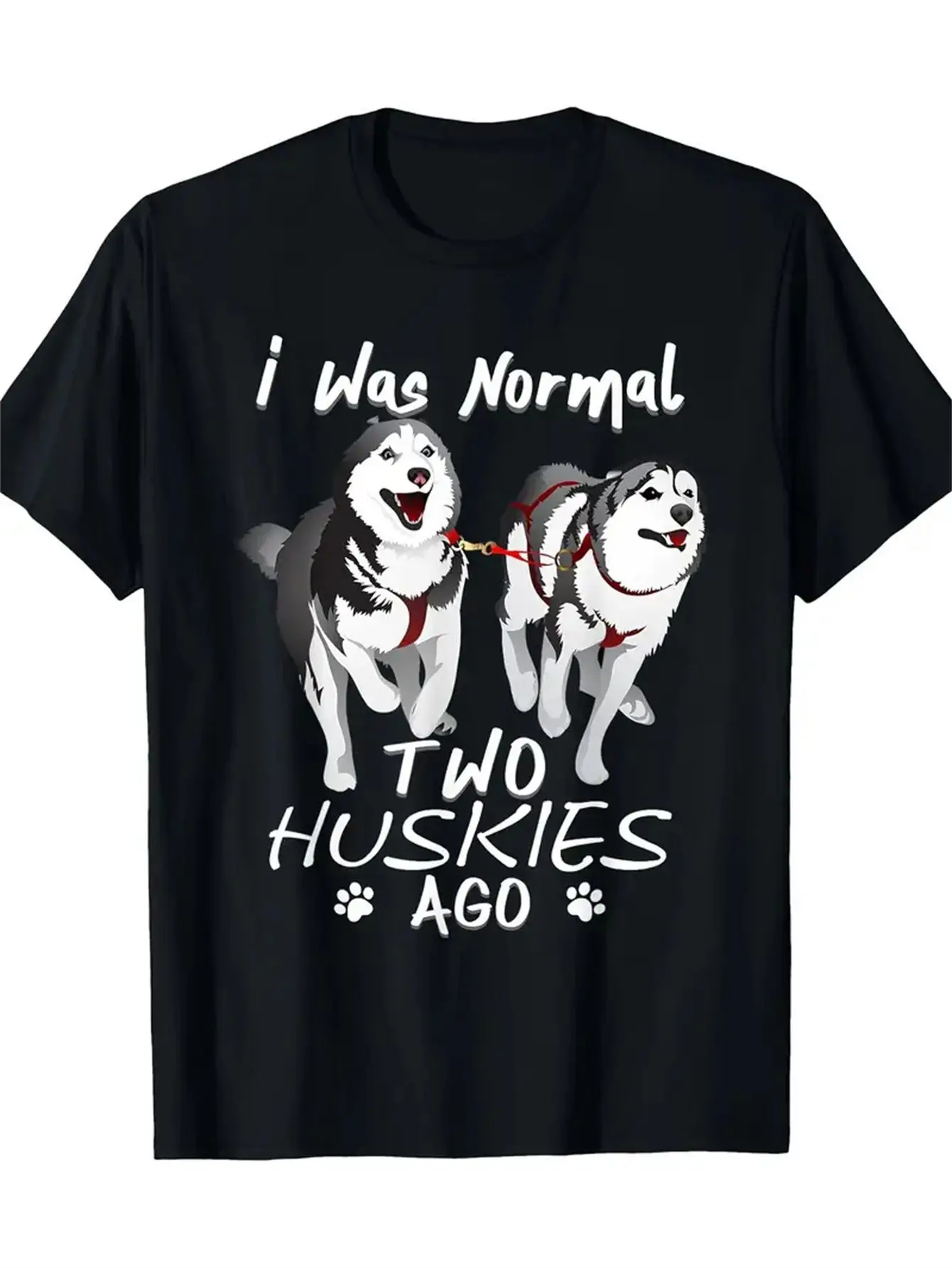 مضحك كنت عادي اثنين من البنية قبل أجش الجرافيك تي شيرت لمحبي الكلاب 100 القطن 180gsm الكندي عادية المحملة