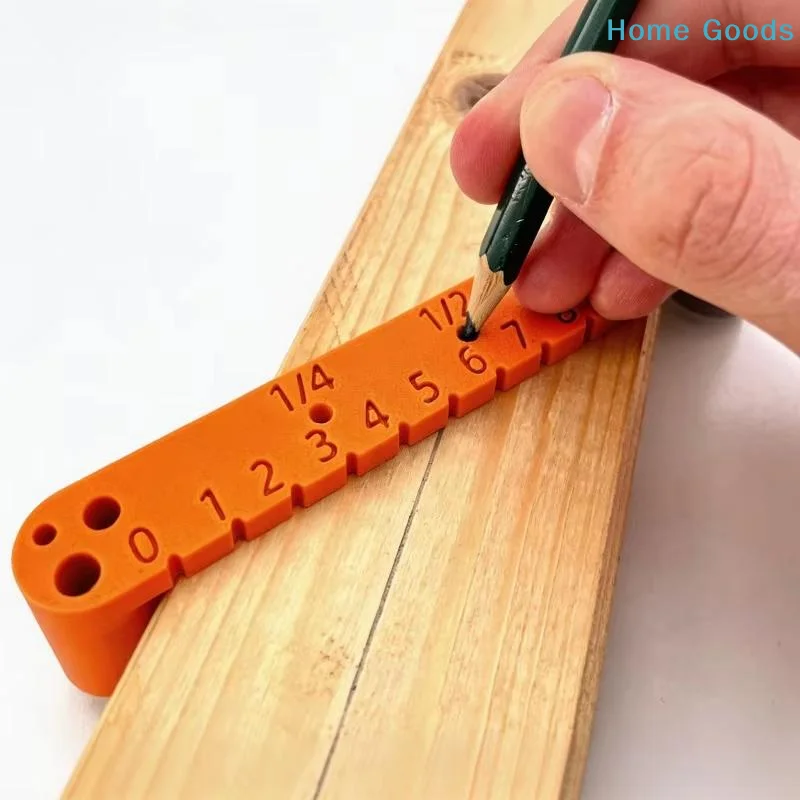Precision Woodworking Center Locator Line Drawing Drilling Guide Tool for Wood Processing Measurement Marking Device