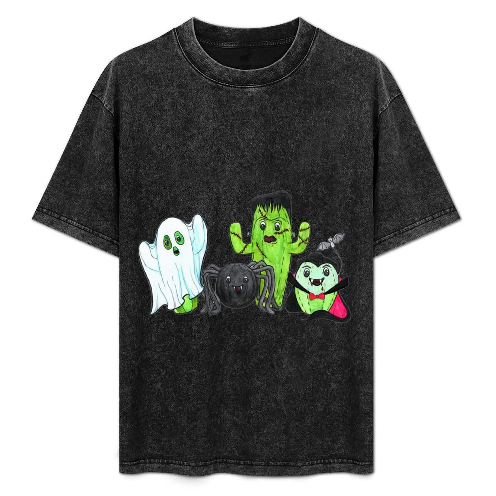 

Halloween Costumed Cacti T-Shirt Dry Fit Running Short Sleeve Top