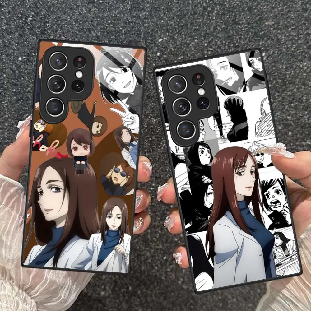 JJK Shoko Leiri Phone Case for Samsung Galaxy S26 S25 S24 S23 S22 S21 S20 Note20 Plus FE Ultra Glass Protective Cover