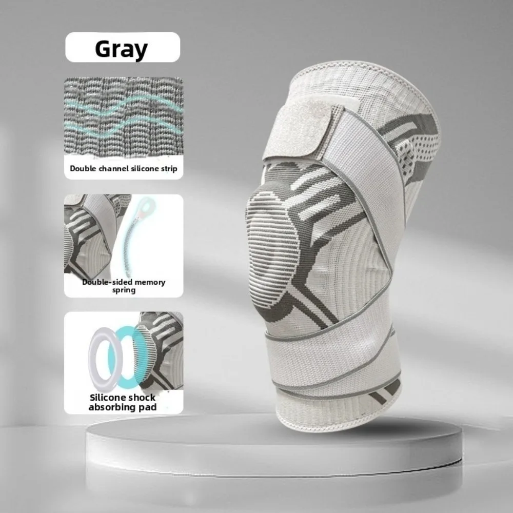 

New Elastic Knee Support Braces Breathable Compression Knee Protector Knee Pads Injuries Protection Knee Strap Sport Activities