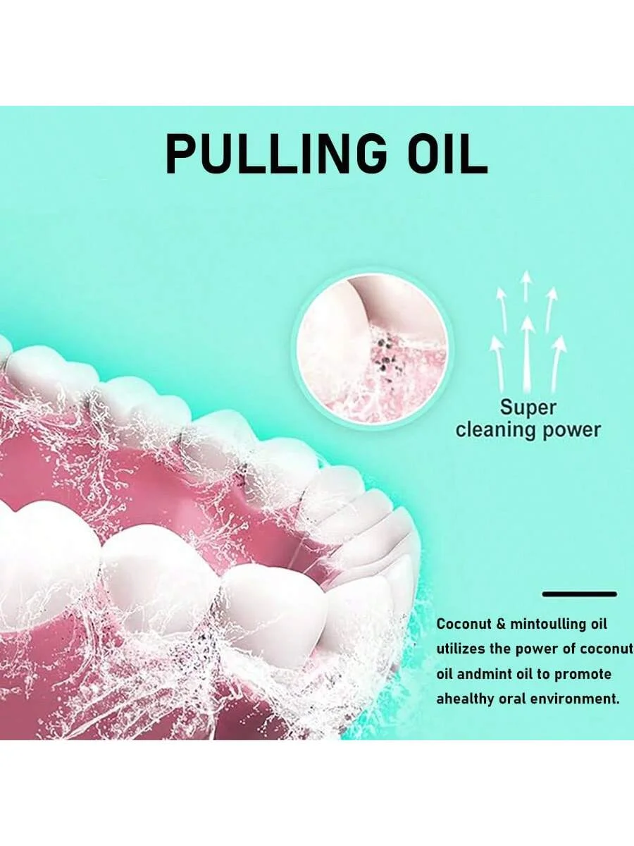 Olio di cocco GZE che tira con - Teeth Whitening Oil Pulling recensione e prezzo