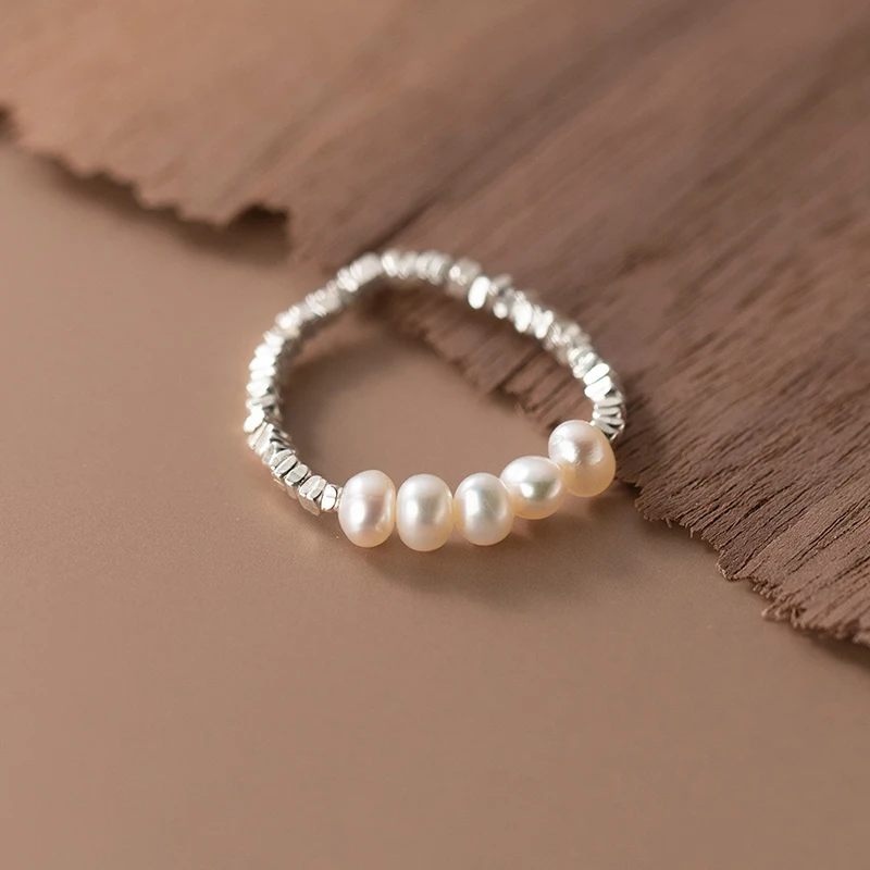 SOFTPIG-anillo ajustable de Plata de Ley 925 auténtica para mujer, joyería fina clásica, accesorios minimalistas