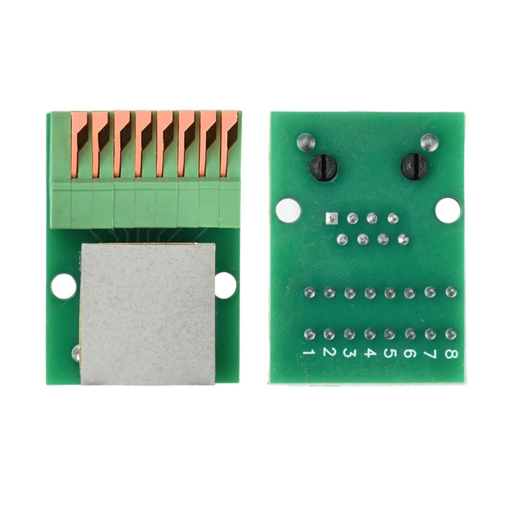 RJ45 Solderless Terminal Block Adapter Module Male Female Socket DIN Rail Mount Ethernet Shielded Gigabit Network Signal Adapter