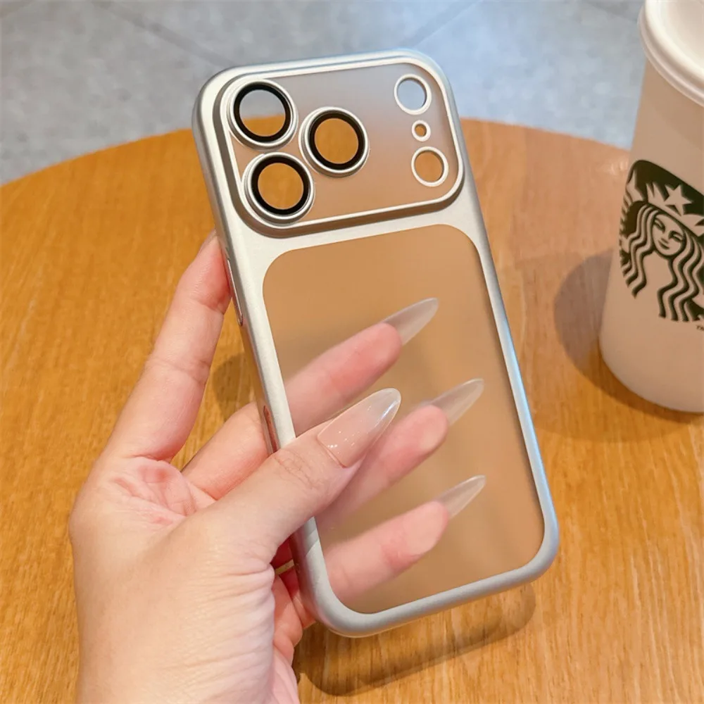 Official Cosmic Orange Plating Frosted Translucent Thin Phone Case For iPhone 17 Pro Max Air Series Bumper Cover for 18 Pro Case