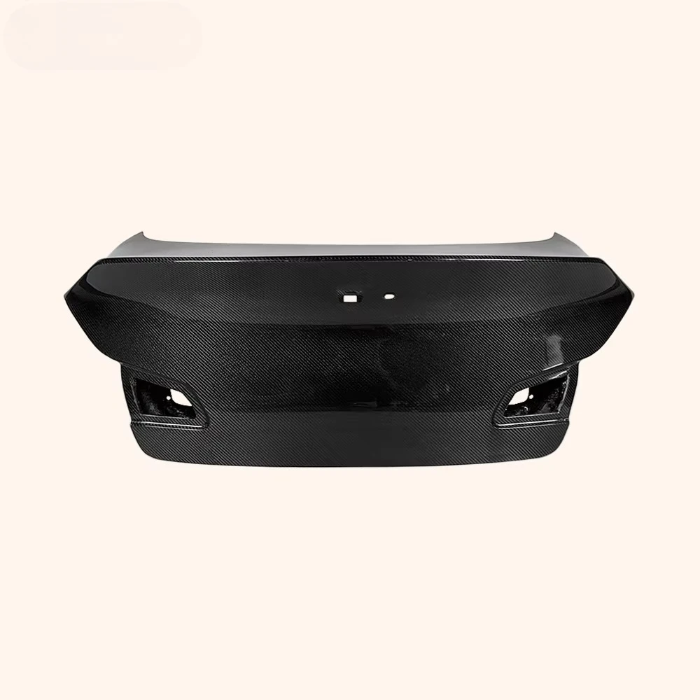For Infiniti G37 4 Door Sedan 08-13 Carbon HT Style Rear Trunk With Camera Hole and Open Trunk Button Hole