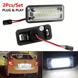 2Pcs/set LED Number License Plate Light Lamp for Subaru Forester Impreza Legacy BRZ WRX XV Crosstrek TOYOTA FT86 GT86 Scion FR-S