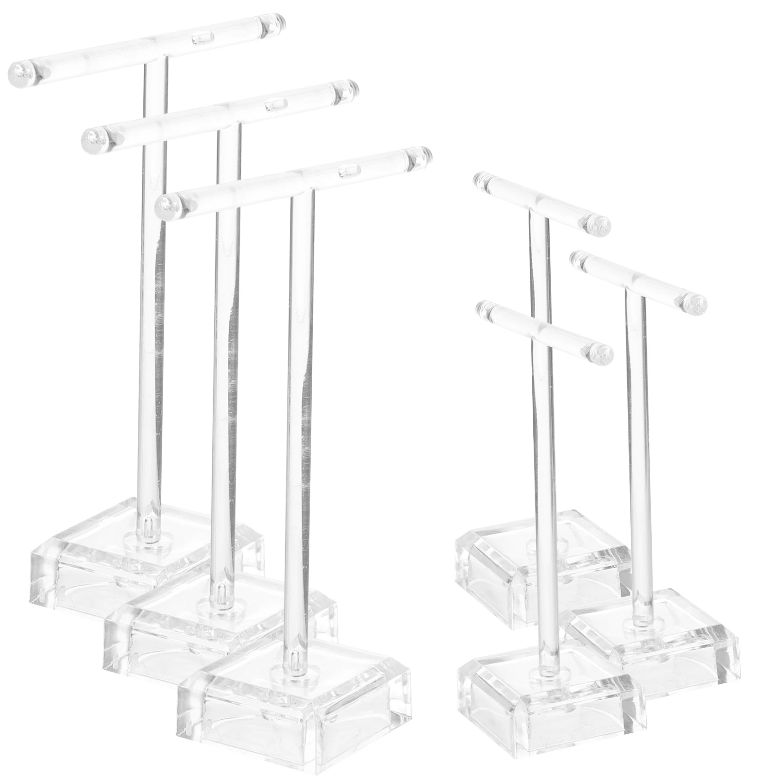 6pcs Earring Display Stand Acrylic Jewelry Holder Necklace Rack Storage Organizer Counter Top Miss Earrings Rack