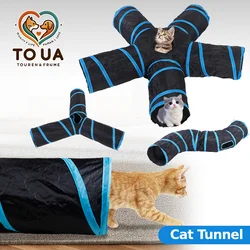 TOUA Choice Interactive Pet Toy Cat Tunnel Cat Nest Wear-resistant Polyester Material with Funny Cat Ball Funny Cat Supply