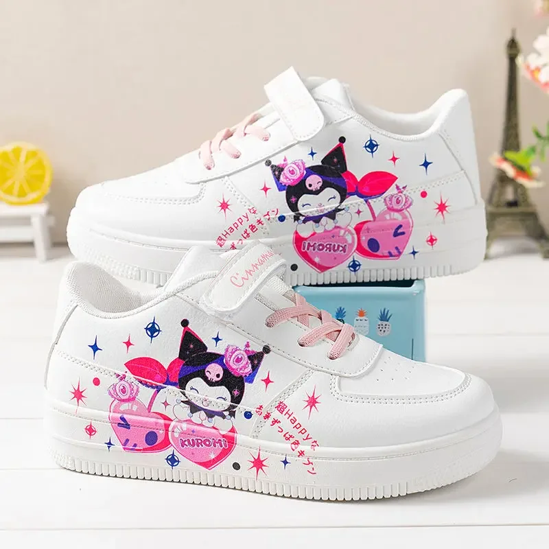 Zapatillas de deporte de dibujos animados para niños y mujeres, zapatos informales para estudiantes, zapatos bajos para caminar, Cosplay de Anime Cinnamoroll Melody, novedad de 2024