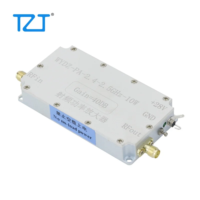 TZT WYDZ-PA-2.4-2.5GHz-10W RF Power Amplifier RF Power Amp (without Heat Sink) with 40dB Gain 10W Output