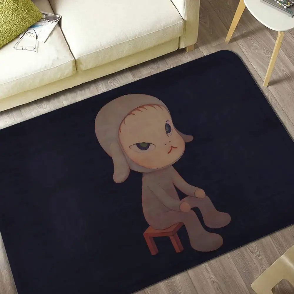 

Yoshitomo Nara Art Cartoon Floor Carpet Nordic Style Home Doormat Bathroom-Toilet Mats Bedroom Hotel Decor Mat