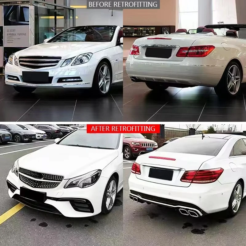 

2011-2013 W207 Coupe Body Kit Upgrade 2014-2016 AMG Front/Rear Bumpers Fog Lights Taillights E-Class Bolt-On Universal