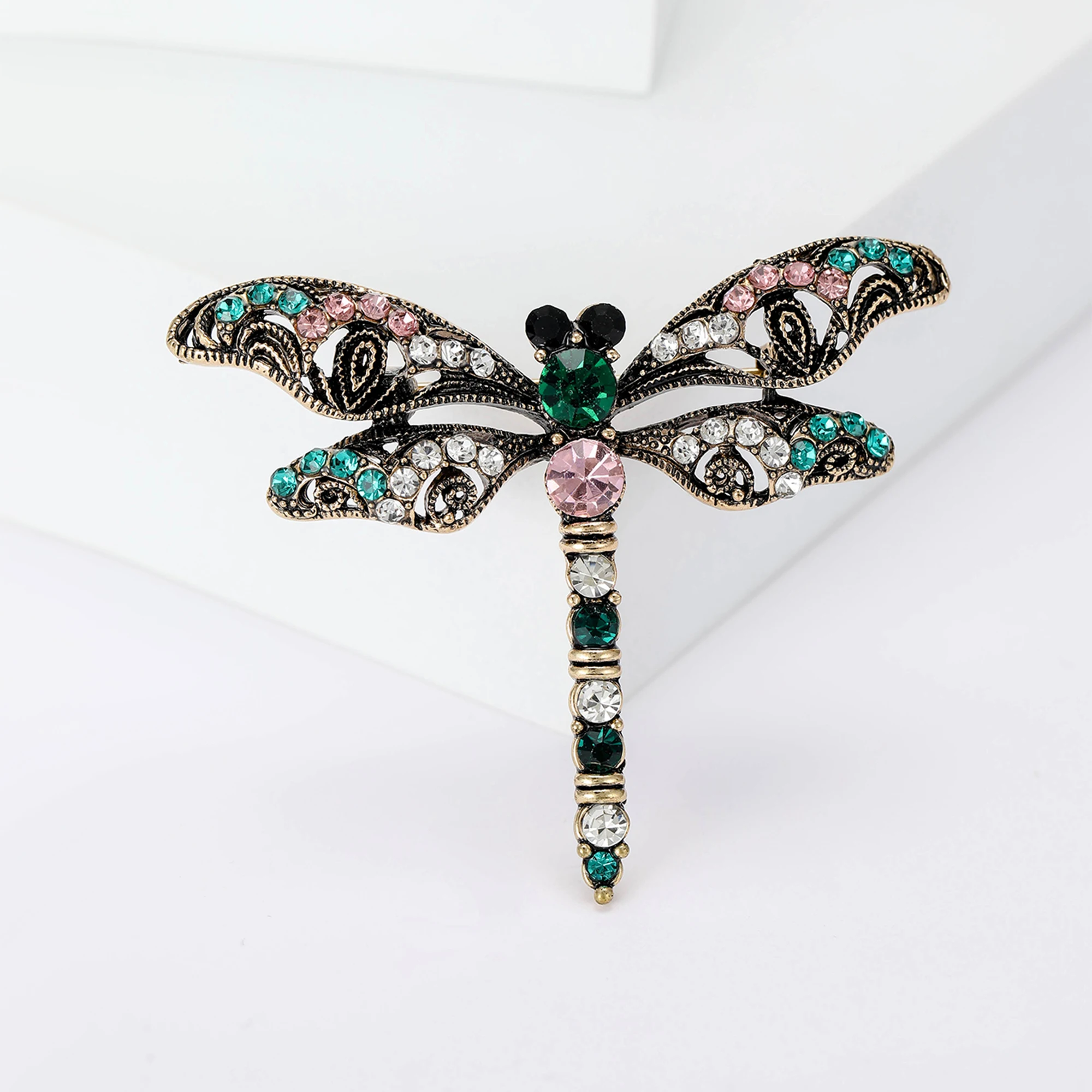 Beautiful Crystal Dragonfly Brooches for Women Unisex Insect Pins Multi-color Available Fashion Jewellery Accessories Gifts