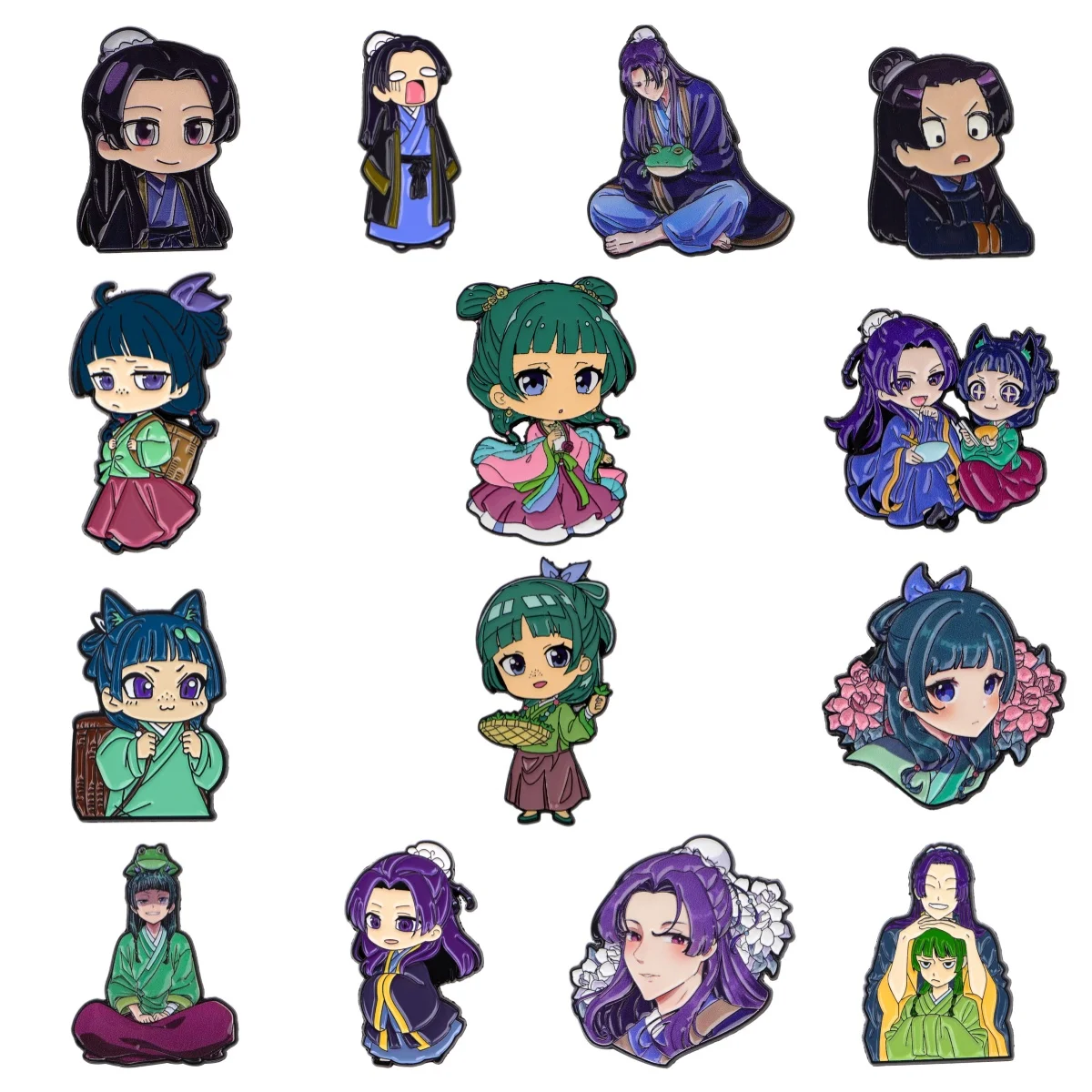 Alfileres esmaltados de Chica de Anime para hombre y mujer, insignia de Manga japonesa en mochila, Pin de solapa, disfraz, accesorios de moda, regalos de joyería