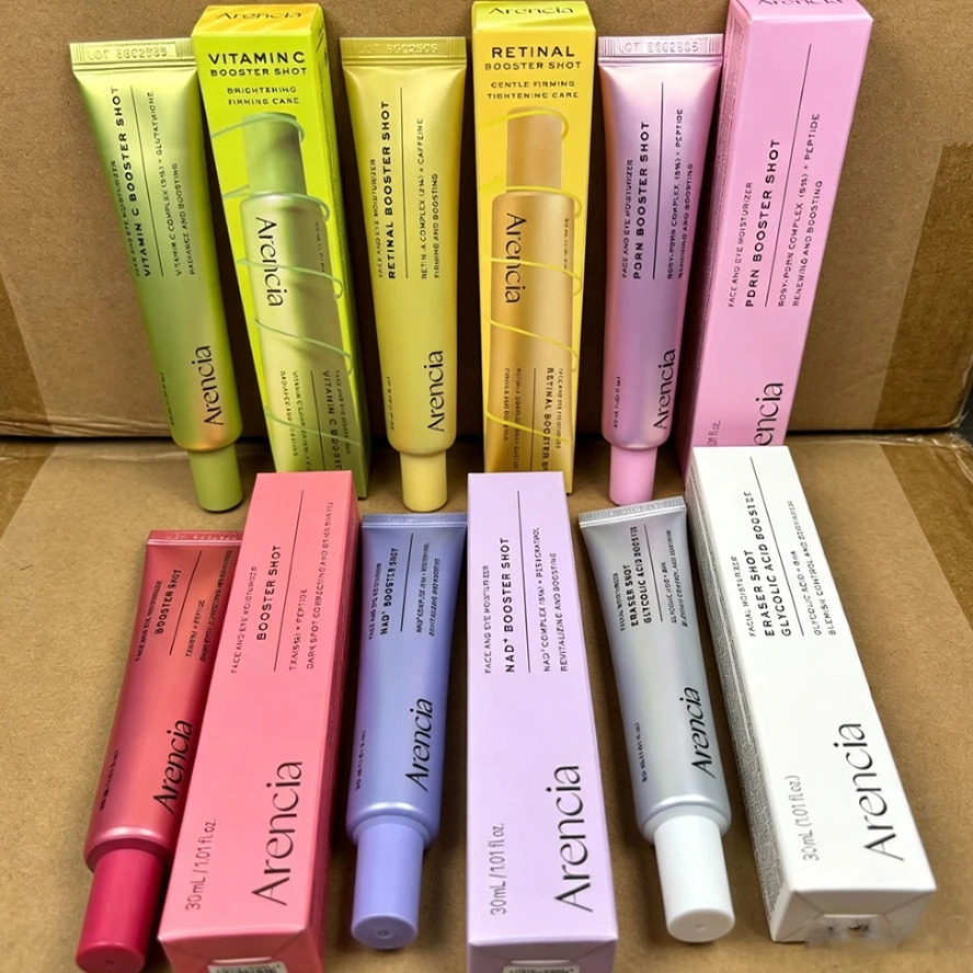 Arencia Vitamin C, Retinal, PDRN, NAD+ & Eraser Booster Shot for Bright, Firm, Pore-Refined, Clear-Looking Skin, Healthy Glow