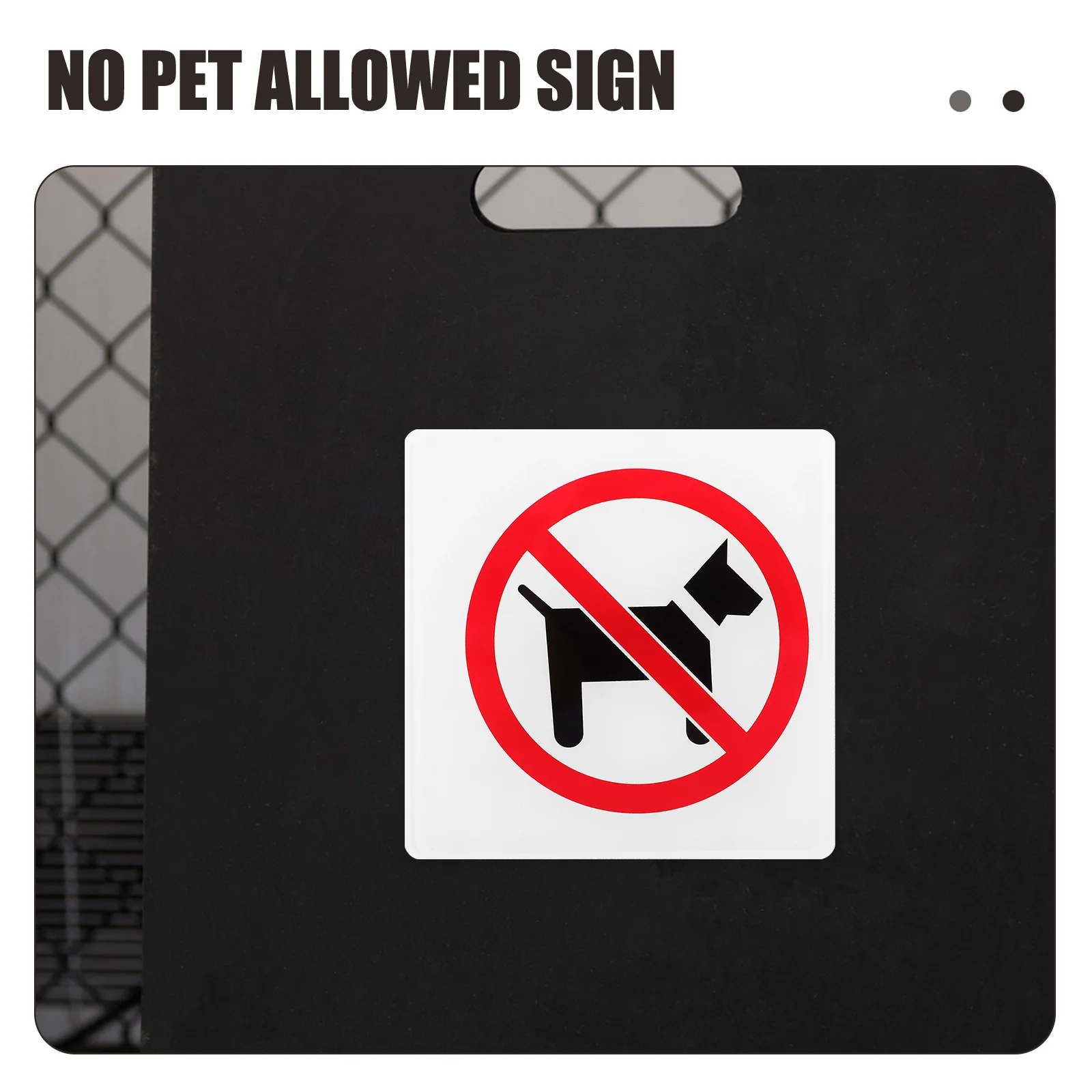 

Sign Durable Material Easy Installation No Dogs Inside Business Notice Sign for Various Establishments