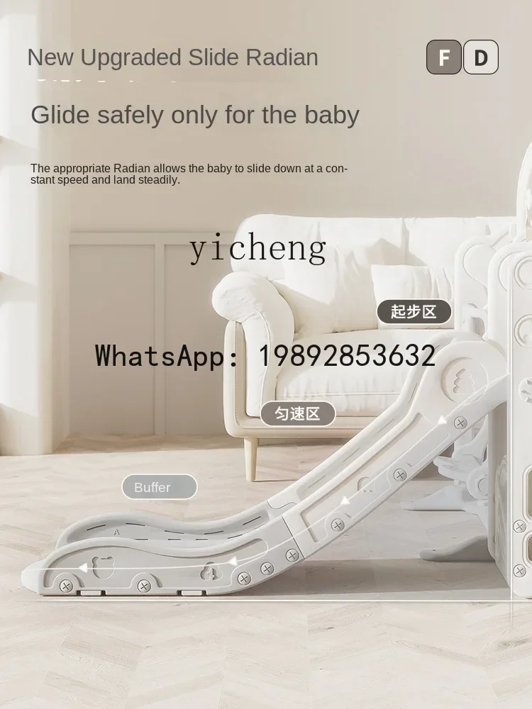 Tobogán para niños AD, marco de escalada, columpio interior para el hogar, tobogán familiar para bebés