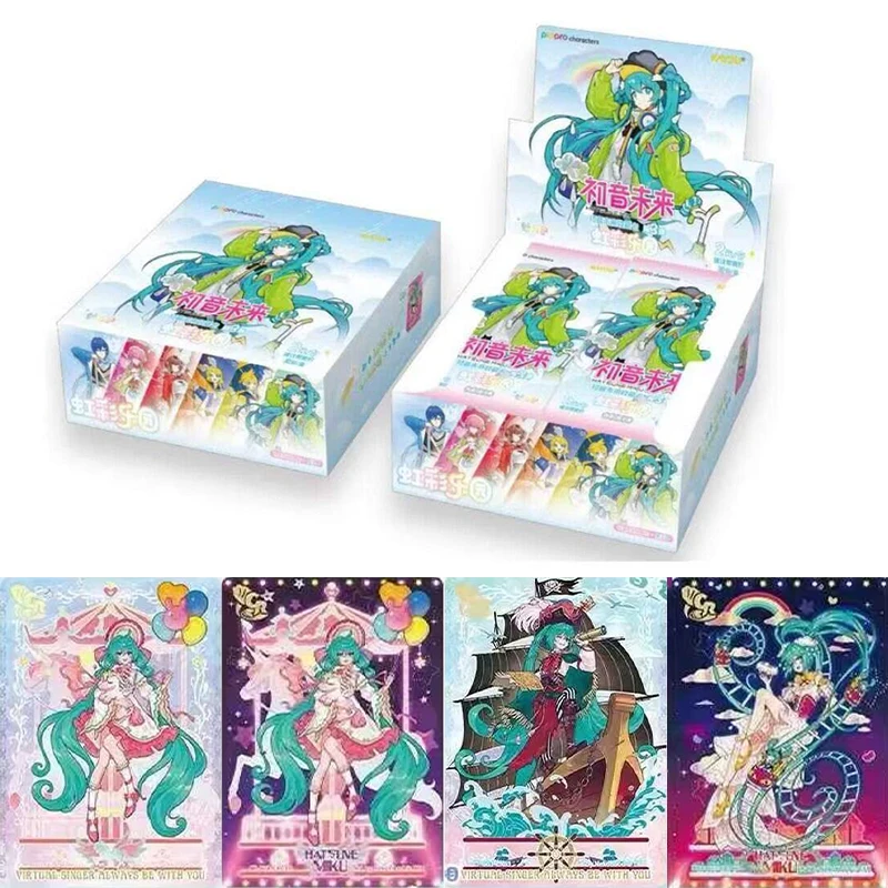 Genuine KAYOU Hatsune Miku Charm Pack Vol.3 Piapro Virtual Singer Collection Cards Anime Characters Toy Gifts