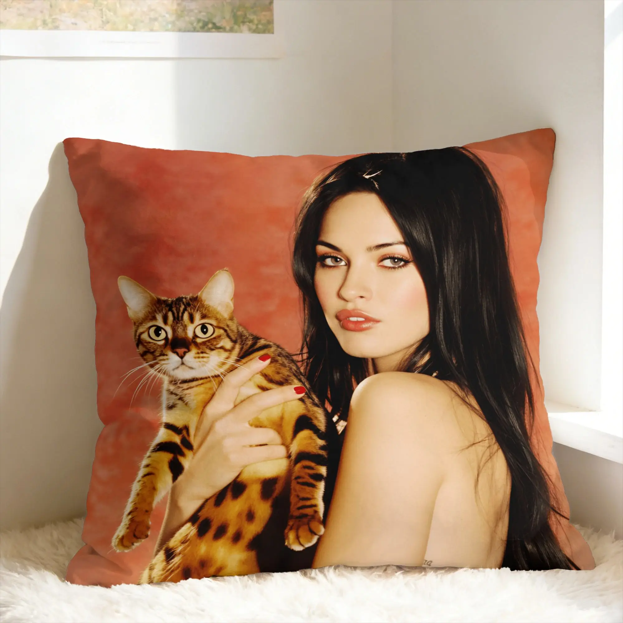 Actress M-Megan F-Fox Pillow Case  Vintage Pillow Cover Design Pillowcases For Couch Sofa Bedroom