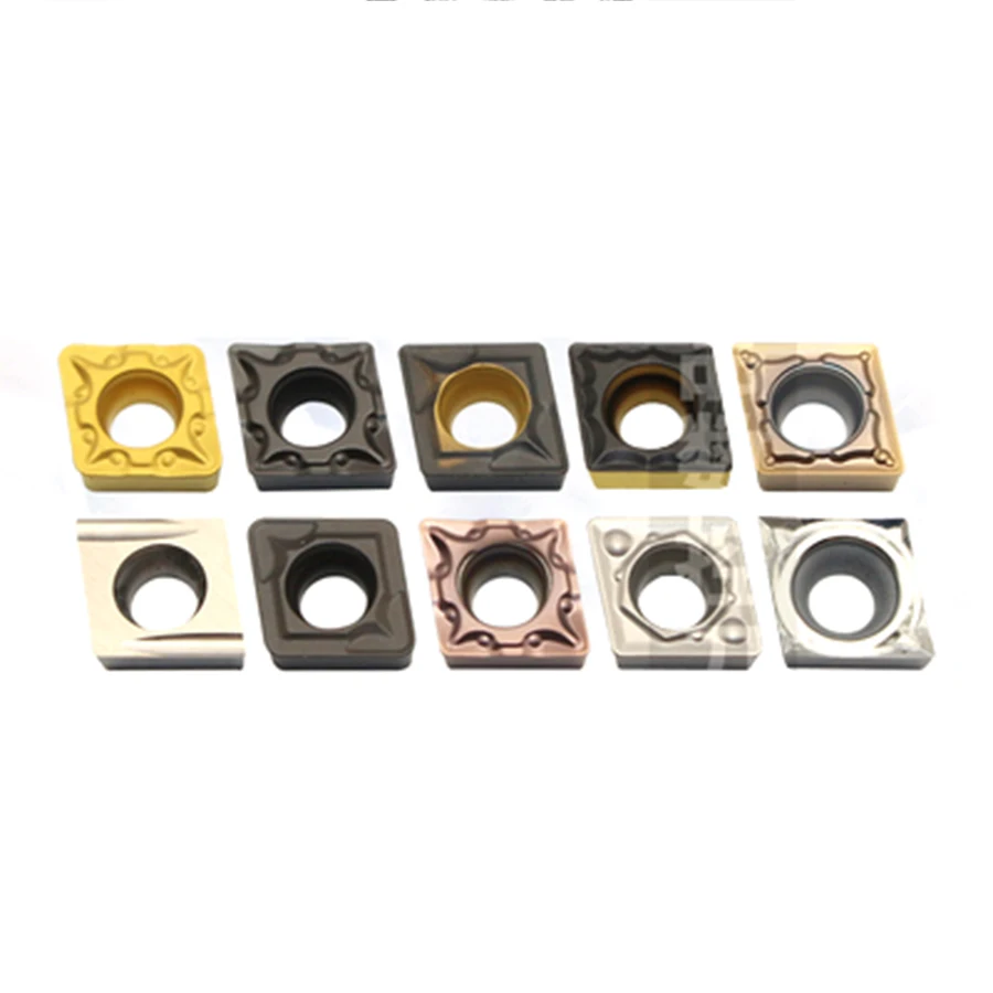 Herramienta de torneado interno de carburo de inserción de corte de torno CNC, piezas de acero inoxidable, aluminio, hierro fundido, CCMT060204 CCMT060208