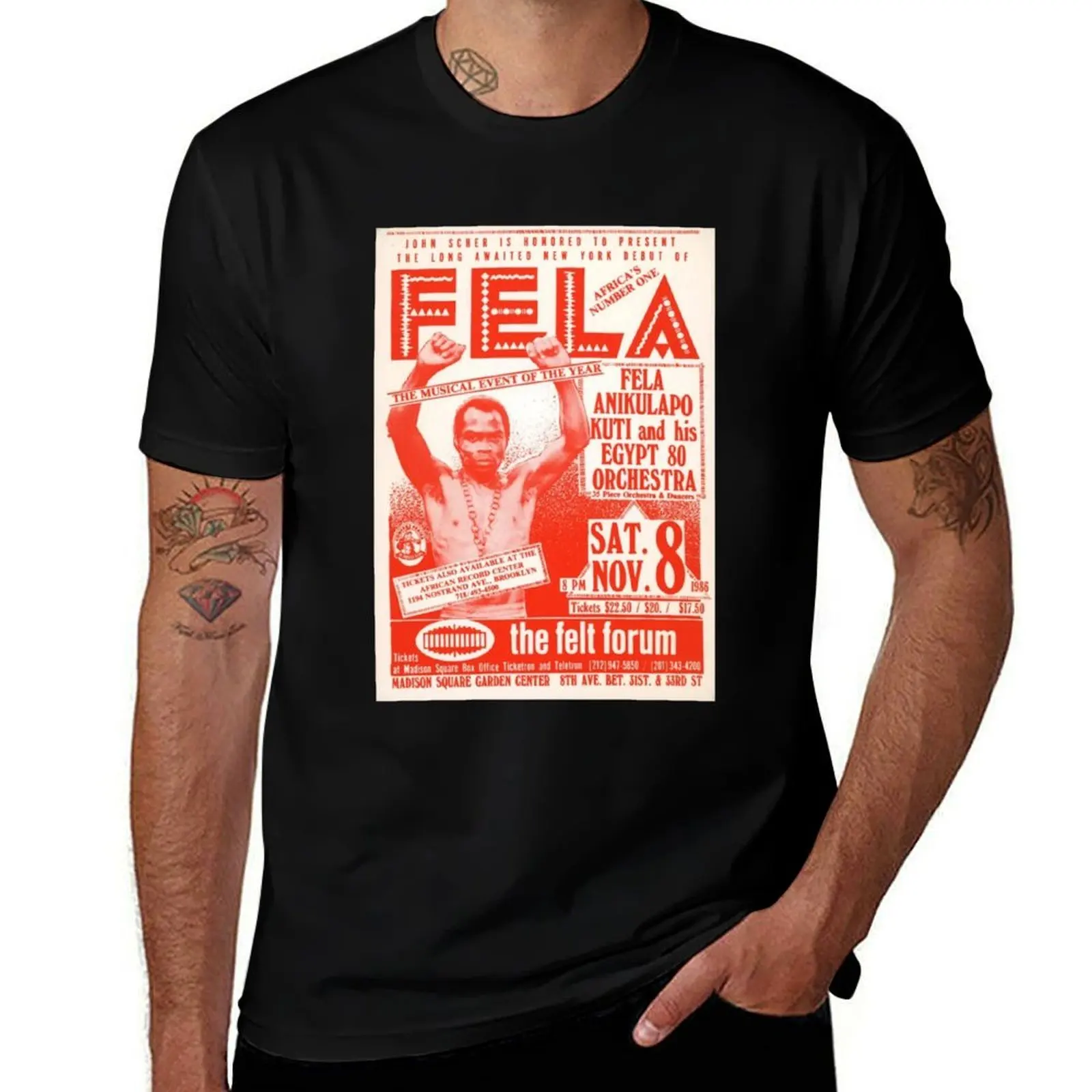 

Fela Kuti T-Shirt Basic Simple Design Short Sleeve Shirt