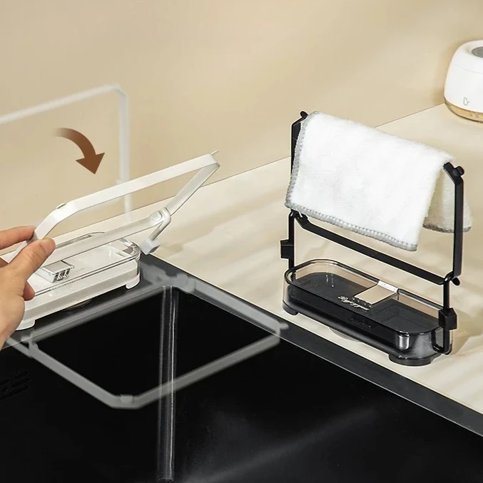 

Suction Cup Kitchen Sink Filter Support Home Use Leftover Food and Dishes Draining Rack Dishcloth Rack Storage Rack