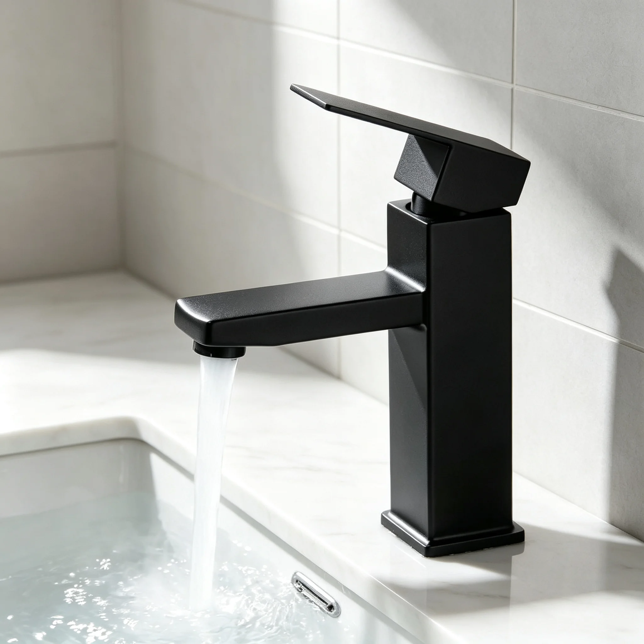 Basin Mixer Tap - Grifo Universal Multiusos de ABS Negro