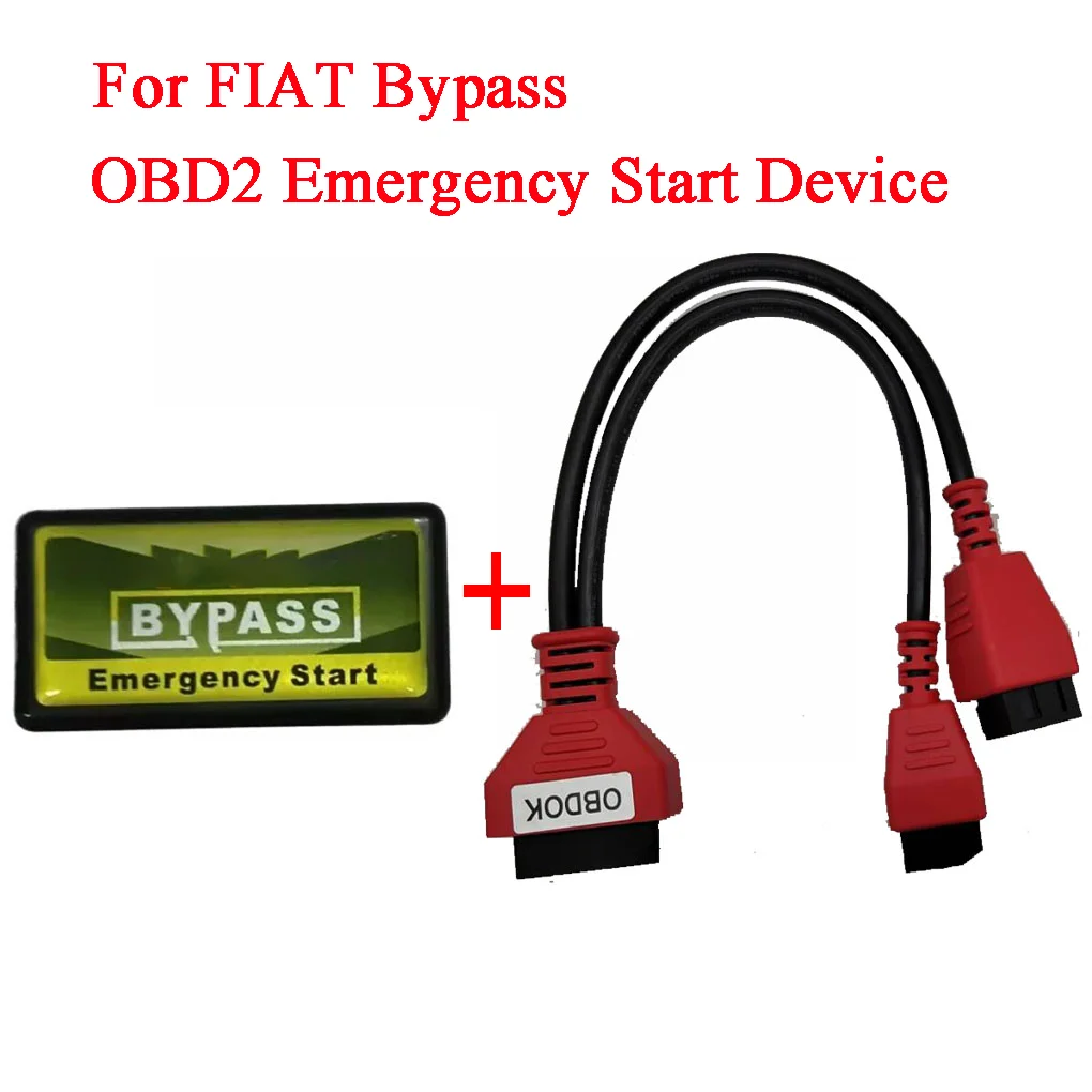 For FIAT Bypass OBD2 Emergency Start Device With OBDOK Adapter Cable Start Auto Repair Essential Car Diagnostic Tools